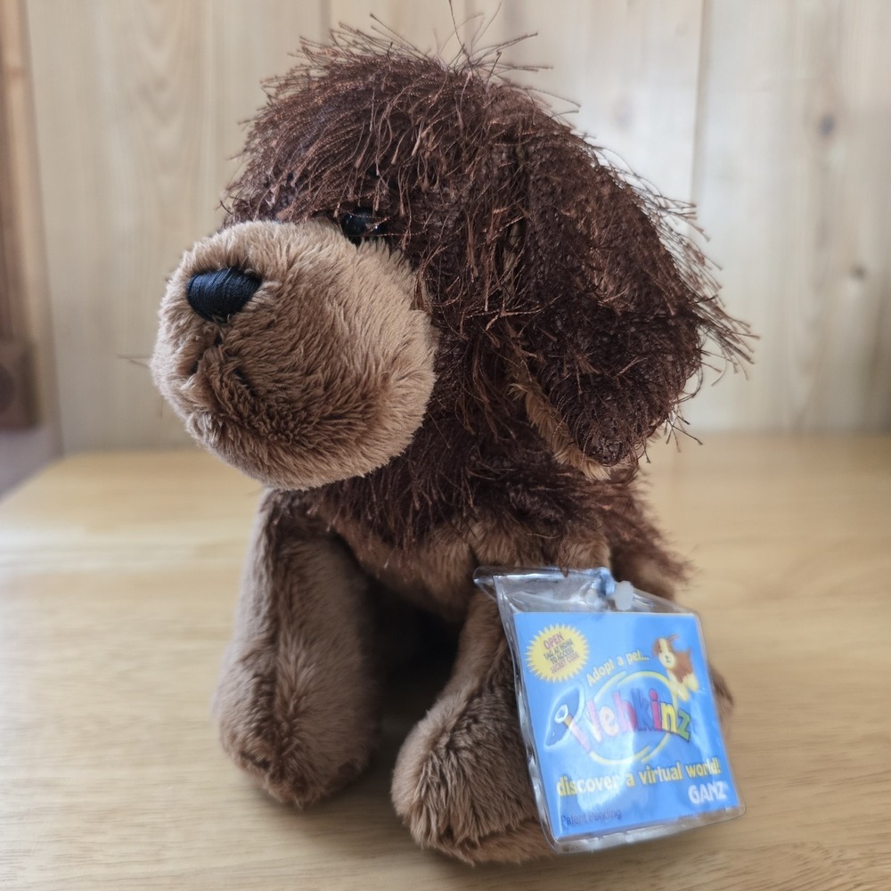 Ganz Webkinz Brown Dog HM195 Plush NWT Sealed Unused Code Retired